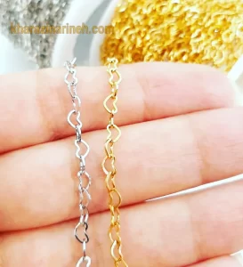 زنجیر استیل طرح قلب