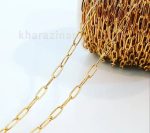 زنجیر استیل کشیده طلایی(واحد یک متری)